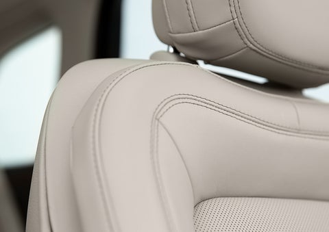 Fine craftsmanship is shown through a detailed image of front-seat stitching. | Cummins Lincoln in Weatherford OK