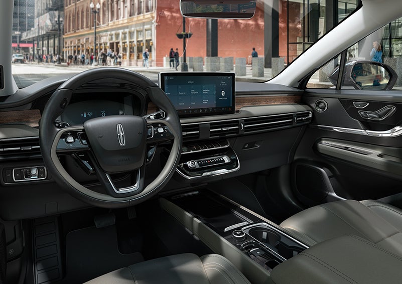 The interior dashboard of 2024 Lincoln Corsair® SUV is shown here. | Cummins Lincoln in Weatherford OK
