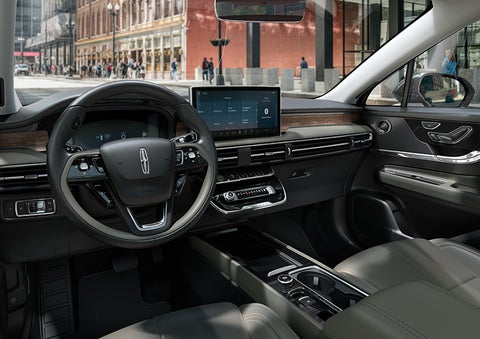The interior dashboard of 2024 Lincoln Corsair® SUV is shown here. | Cummins Lincoln in Weatherford OK