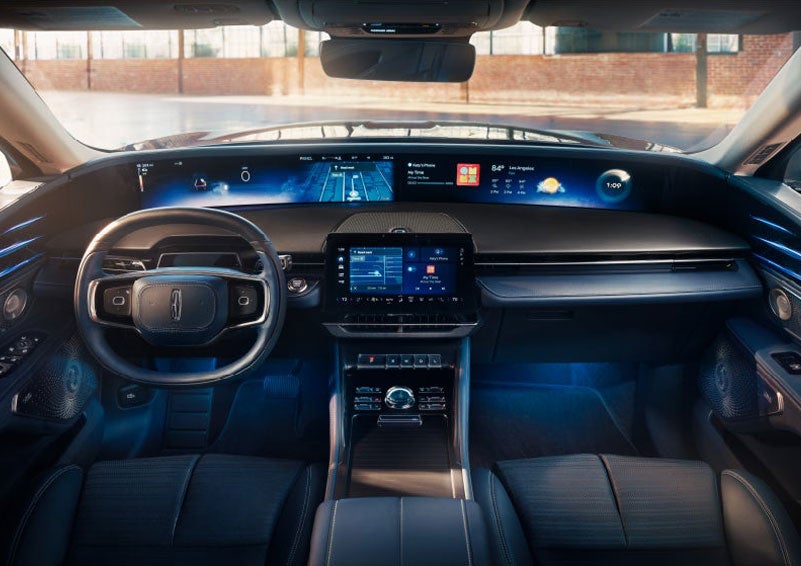 The panoramic display is shown in a 2025 Lincoln Nautilus® SUV. | Cummins Lincoln in Weatherford OK