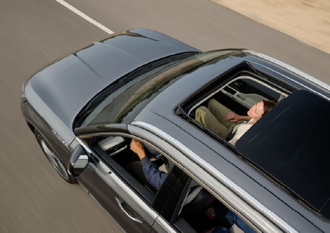 The available panoramic Vista Roof® of a 2027 Lincoln Aviator® SUV is open. | Cummins Lincoln in Weatherford OK
