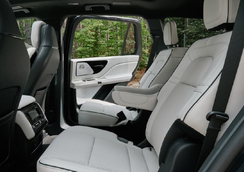 A side view of the second row with captain’s chairs in a 2027 Lincoln Aviator® Black Label™ SUV. | Cummins Lincoln in Weatherford OK